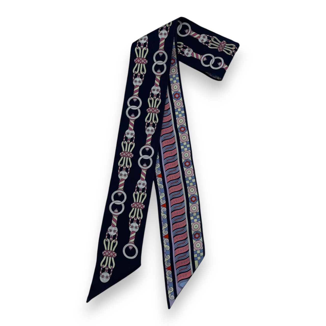 エルメス　ツイリー　ハーネスの薔薇窓 エルメス ツイリー Hermes en Rosace ハーネスの薔薇窓 シルク100