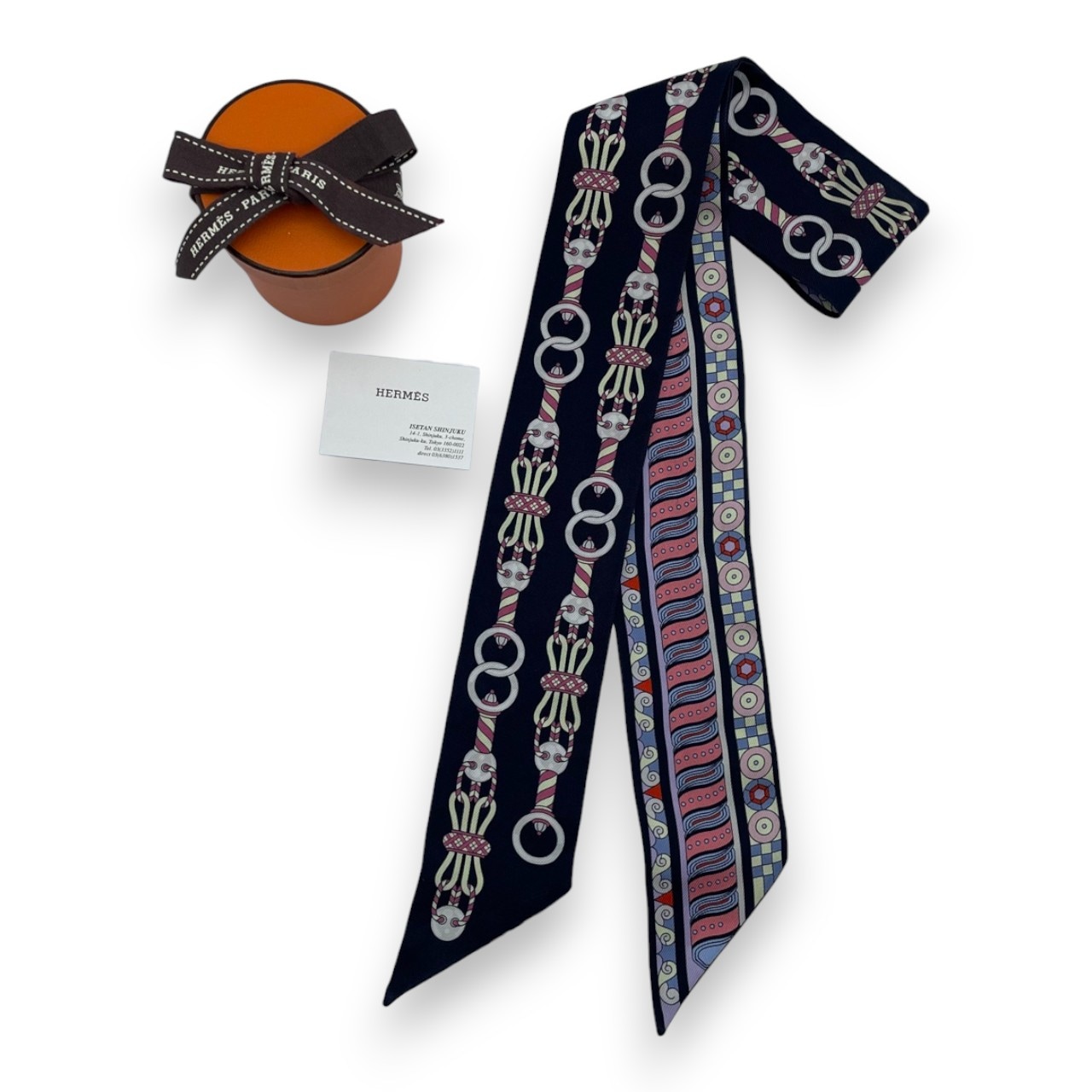 エルメス ツイリー Hermes en Rosace ハーネスの薔薇窓 シルク100