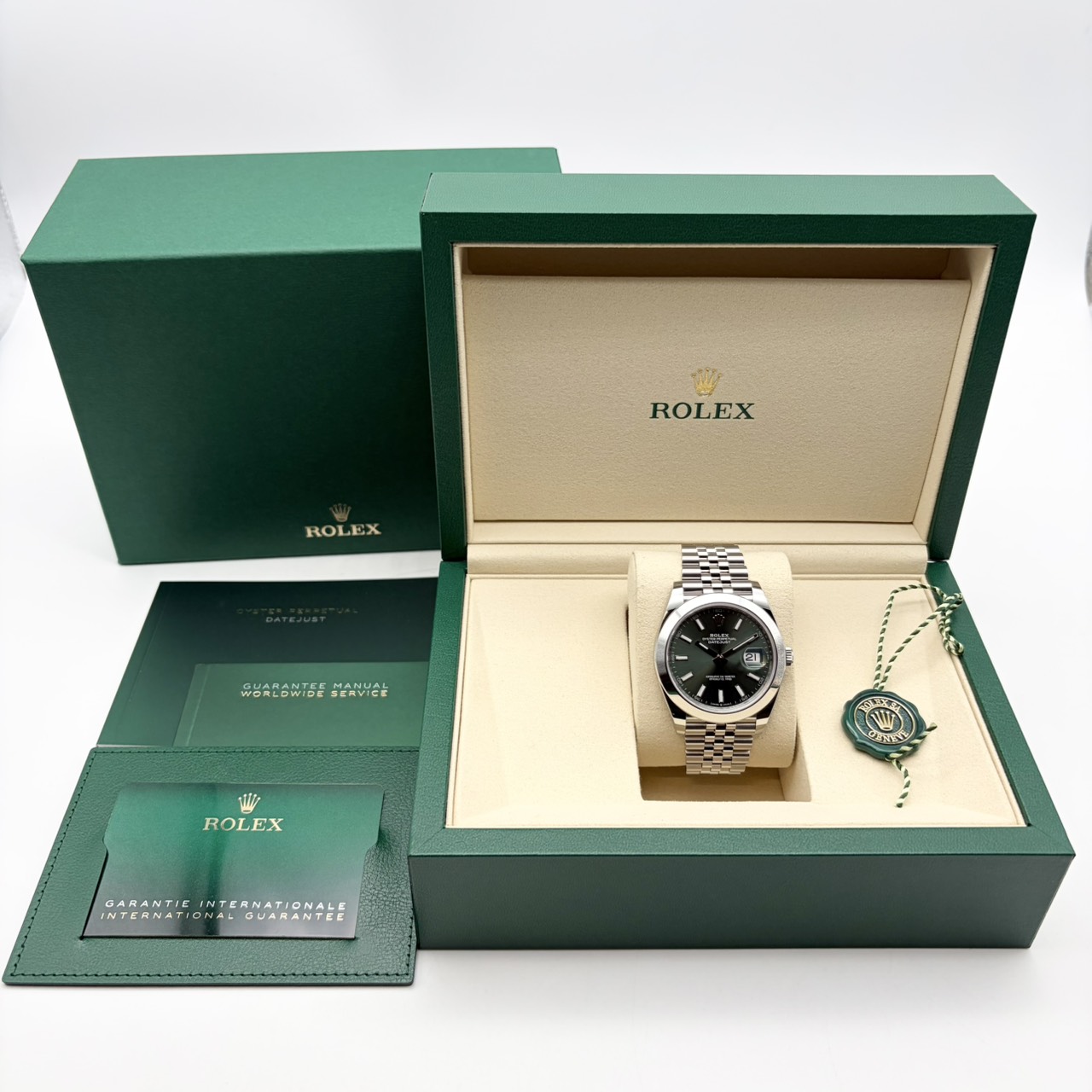 ロレックス デイトジャスト 126300 ミントグリーン ジュビリーブレスレット 41mm