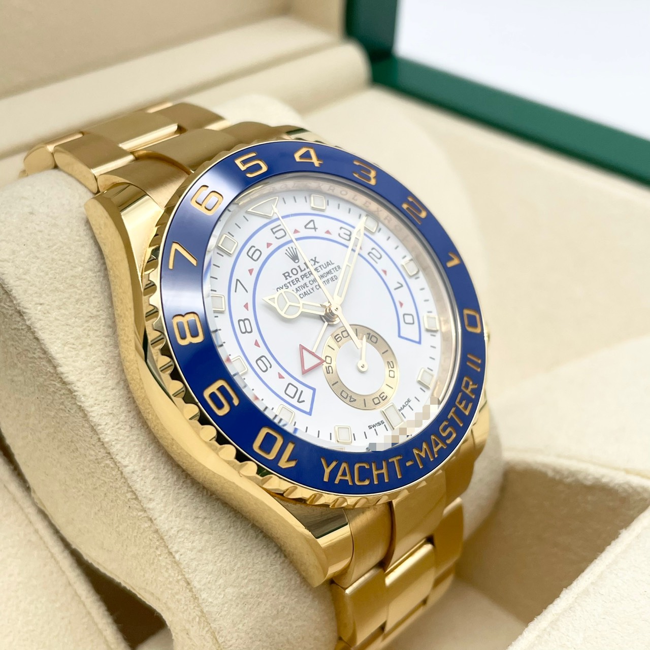 【新ギャランティ】ロレックス ヨットマスター II 116688 ホワイト イエローゴールド 44ｍｍ