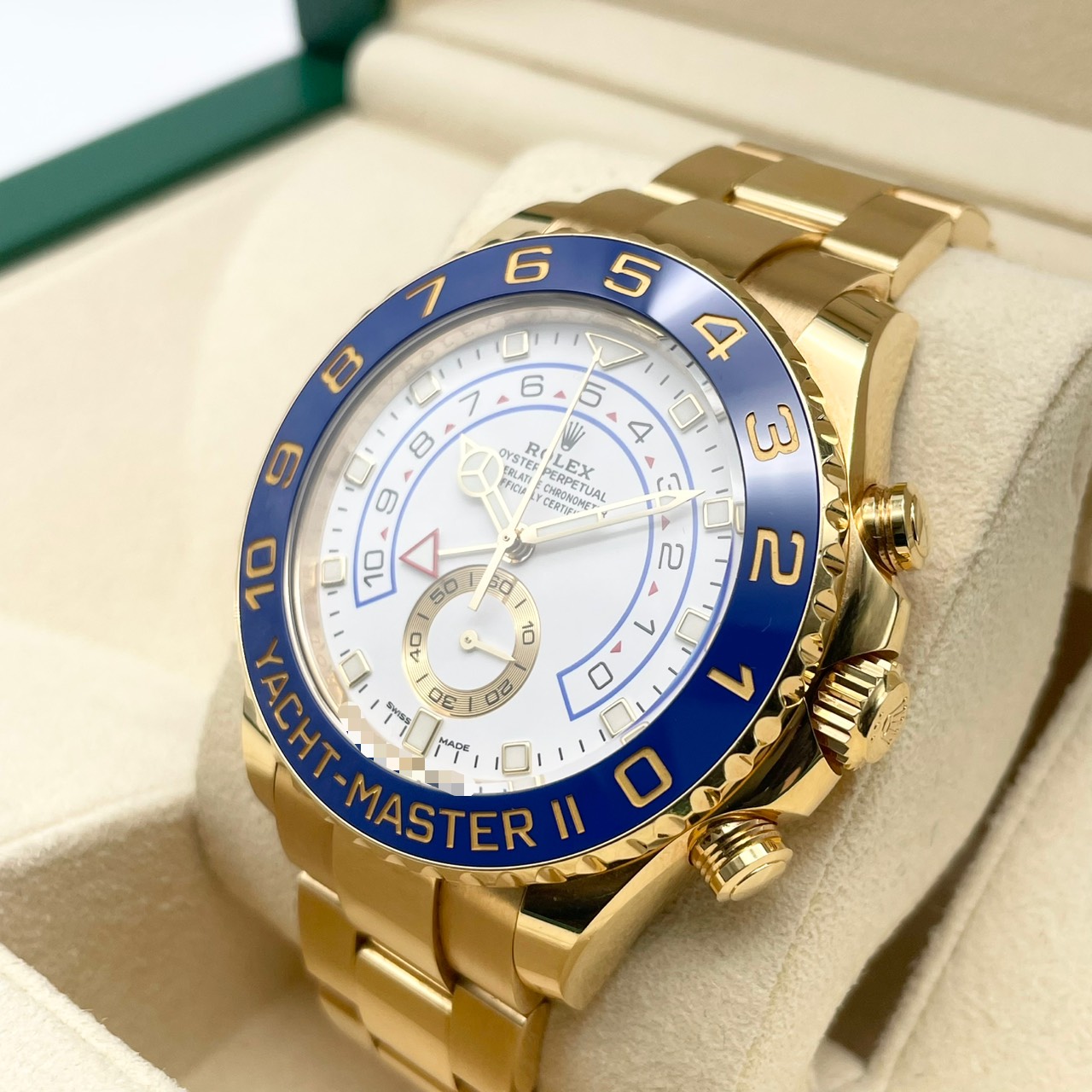 【新ギャランティ】ロレックス ヨットマスター II 116688 ホワイト イエローゴールド 44ｍｍ