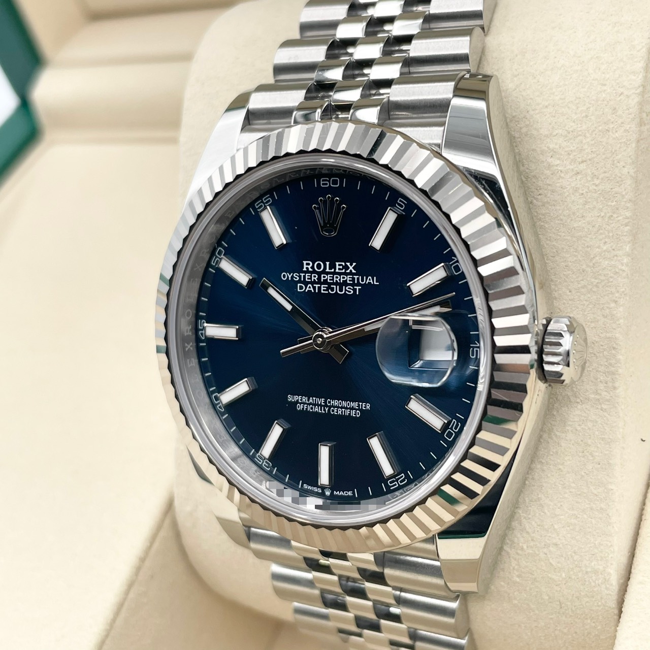 ロレックス デイトジャスト 126334 ブライトブルー ジュビリーブレス 41mm