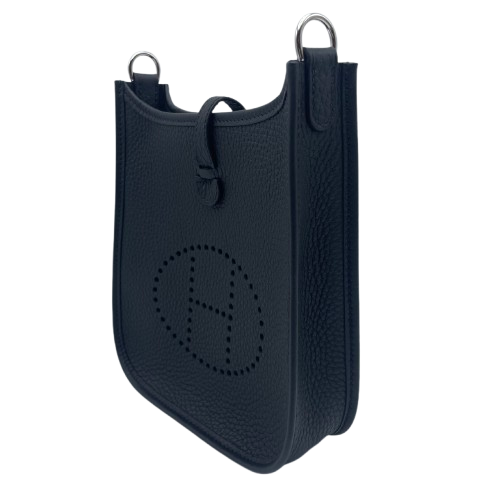 エルメス ミニエヴリン TPM ノワール トリヨンクレマンス シルバー金具 W刻印