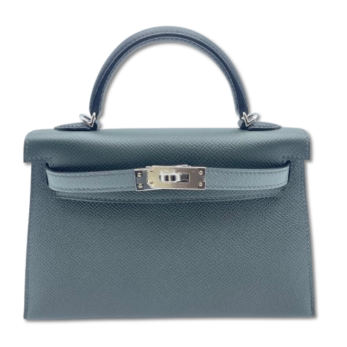 エルメス ミニケリー2 トリコロール セリエ ベールマングローブ