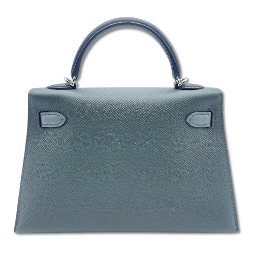 エルメス ミニケリー2 トリコロール セリエ ベールマングローブ/ベールアマンデ/ノワール エプソン シルバー金具 K刻印