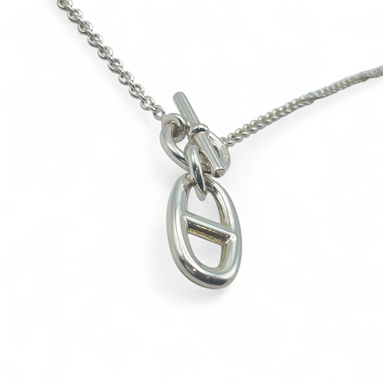 エルメス シェーヌダンクル アミュレット ネックレス シルバー925