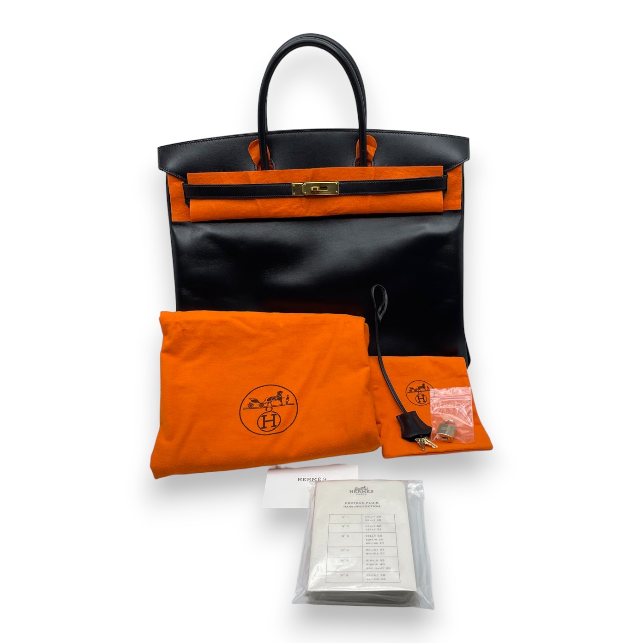 エルメス バーキン 40 ノワール ボックスカーフ ゴールド金具 □H刻印