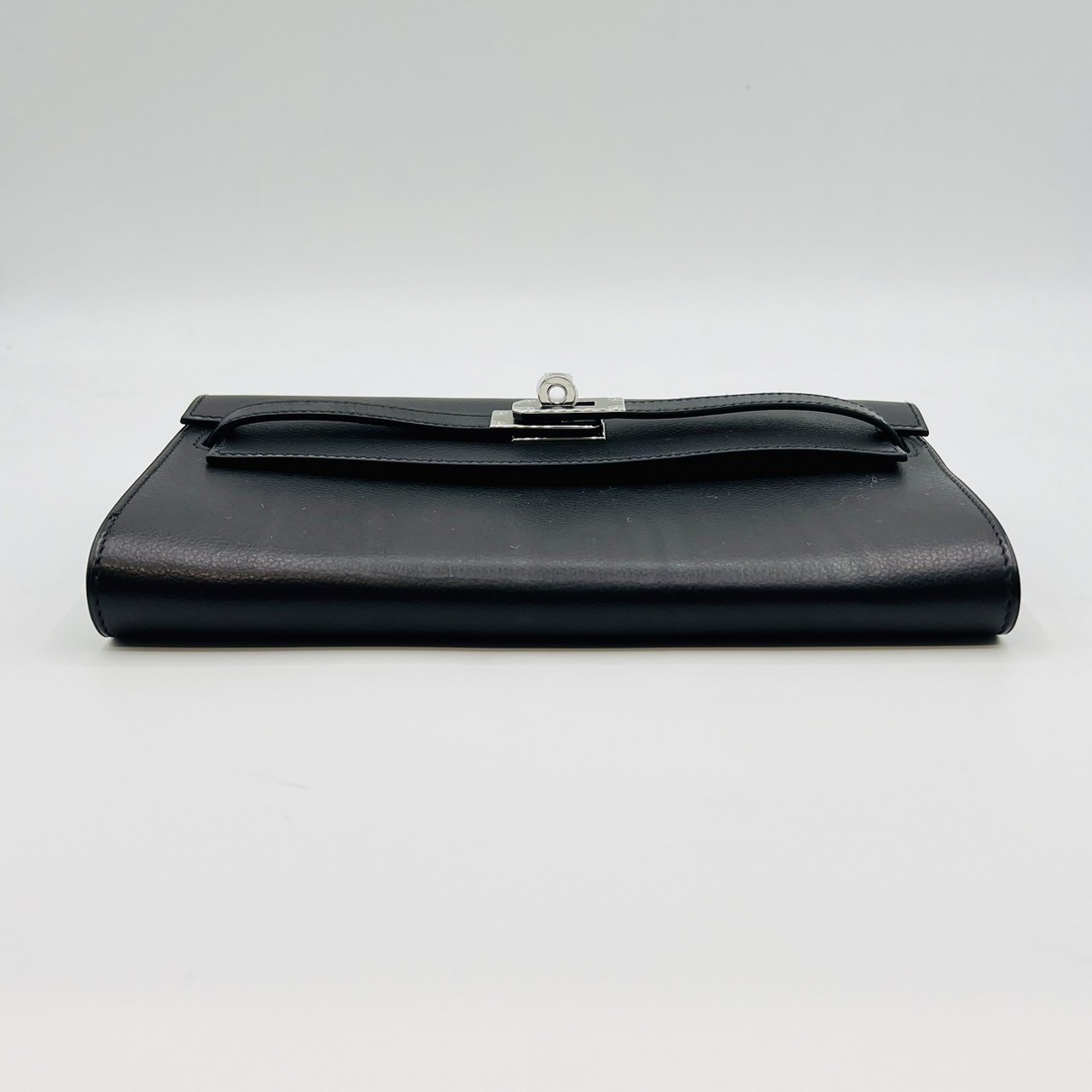 エルメス ケリートゥーゴーロング ヴォーエヴァーグリーン ノワール シルバー金具 B刻印