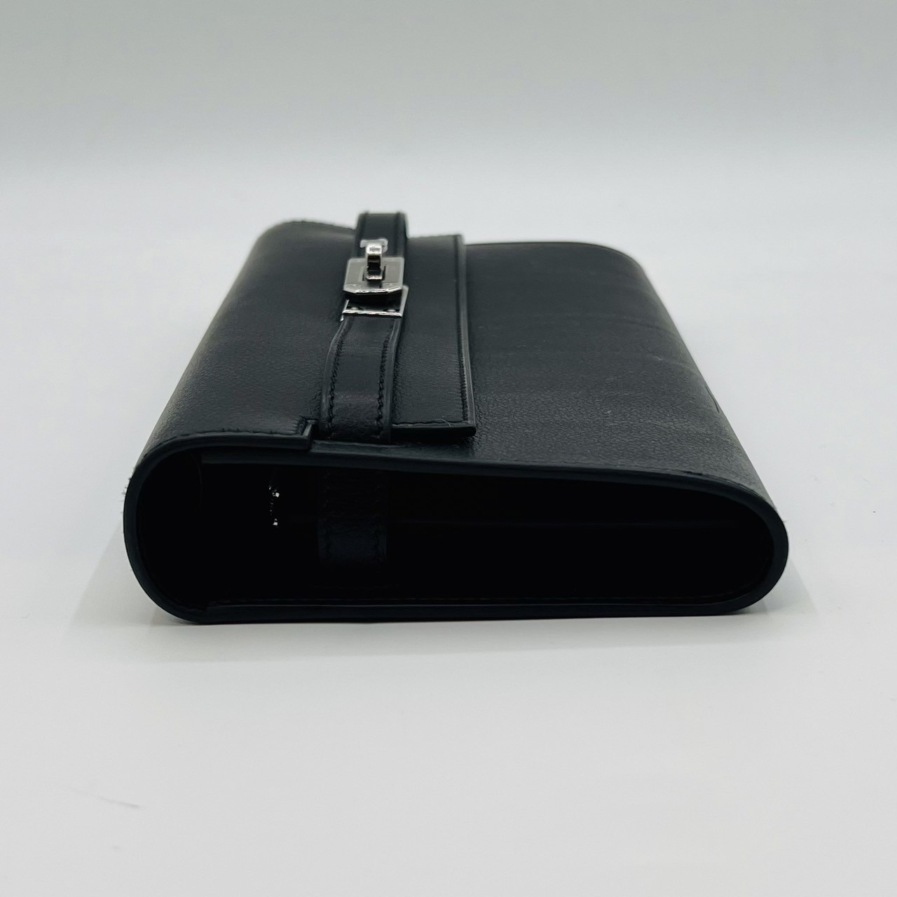 エルメス ケリートゥーゴーロング ヴォーエヴァーグリーン ノワール シルバー金具 B刻印