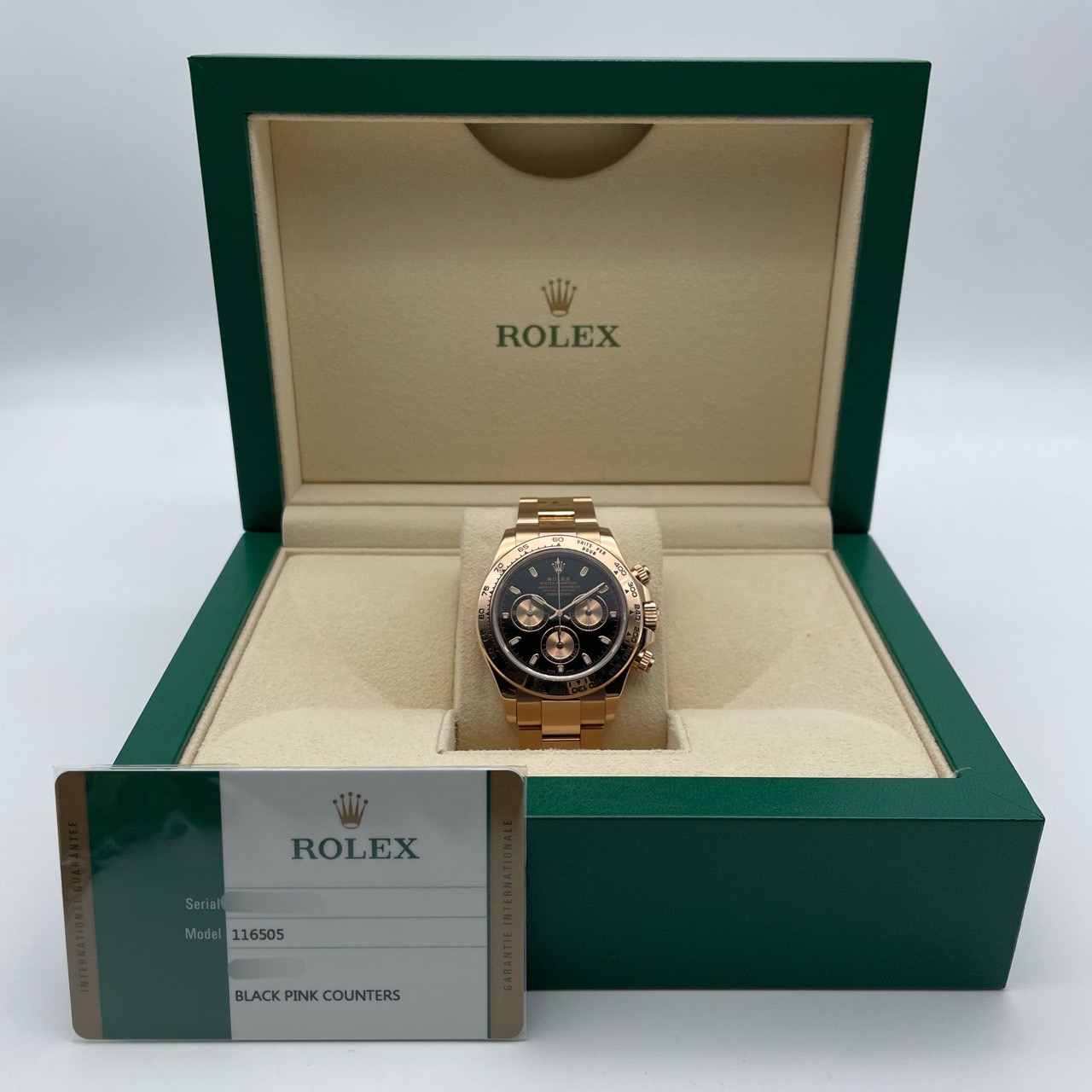 ロレックス デイトナ 116505 エバーローズーゴールド ブラック＆ピンク 40mm