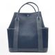 【定価以下】エルメス ガーデンパーティ ポケット ヴェルティカル W33.5 ノワール ネゴンダカーフ/ミリタリーキャンバス シルバー金具 W刻印