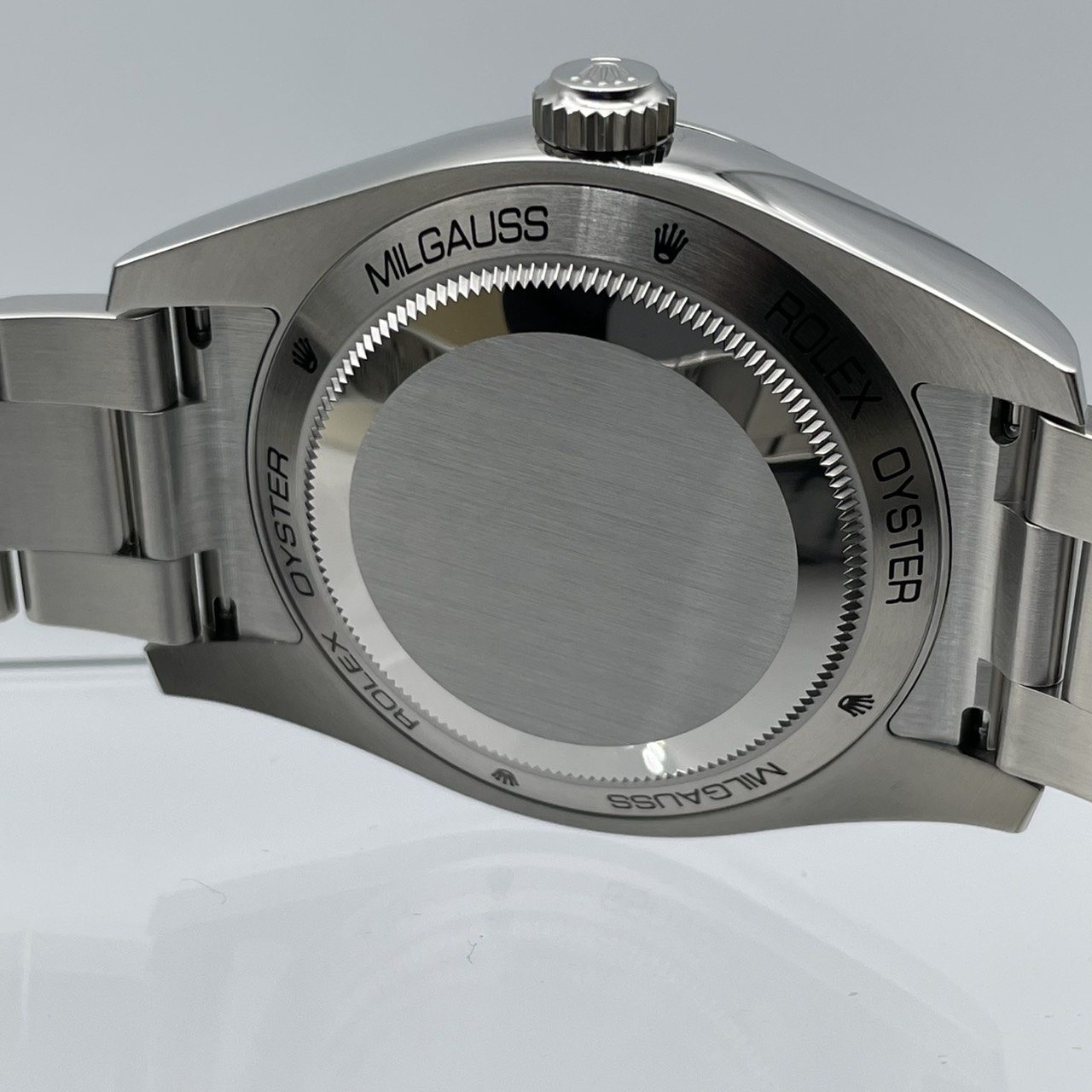 ロレックス ミルガウス 116400GV ブラック 40mm オイスターブレスレット