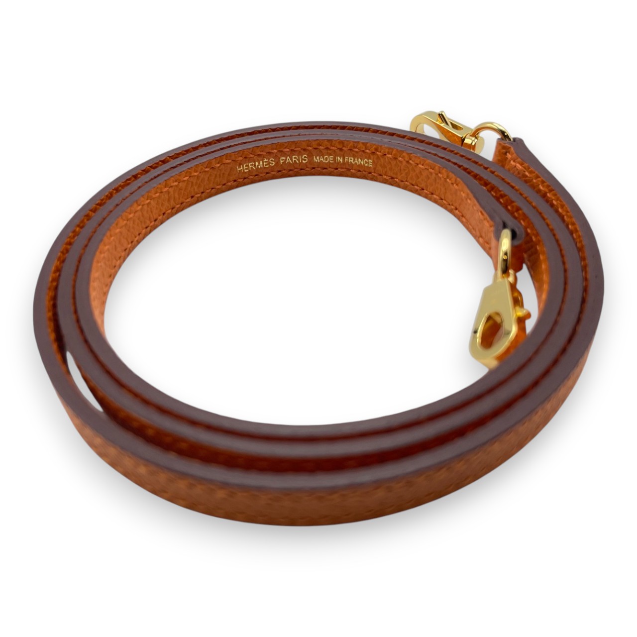 エルメス ミニケリー オレンジ エプソン ゴールド金具 B刻印