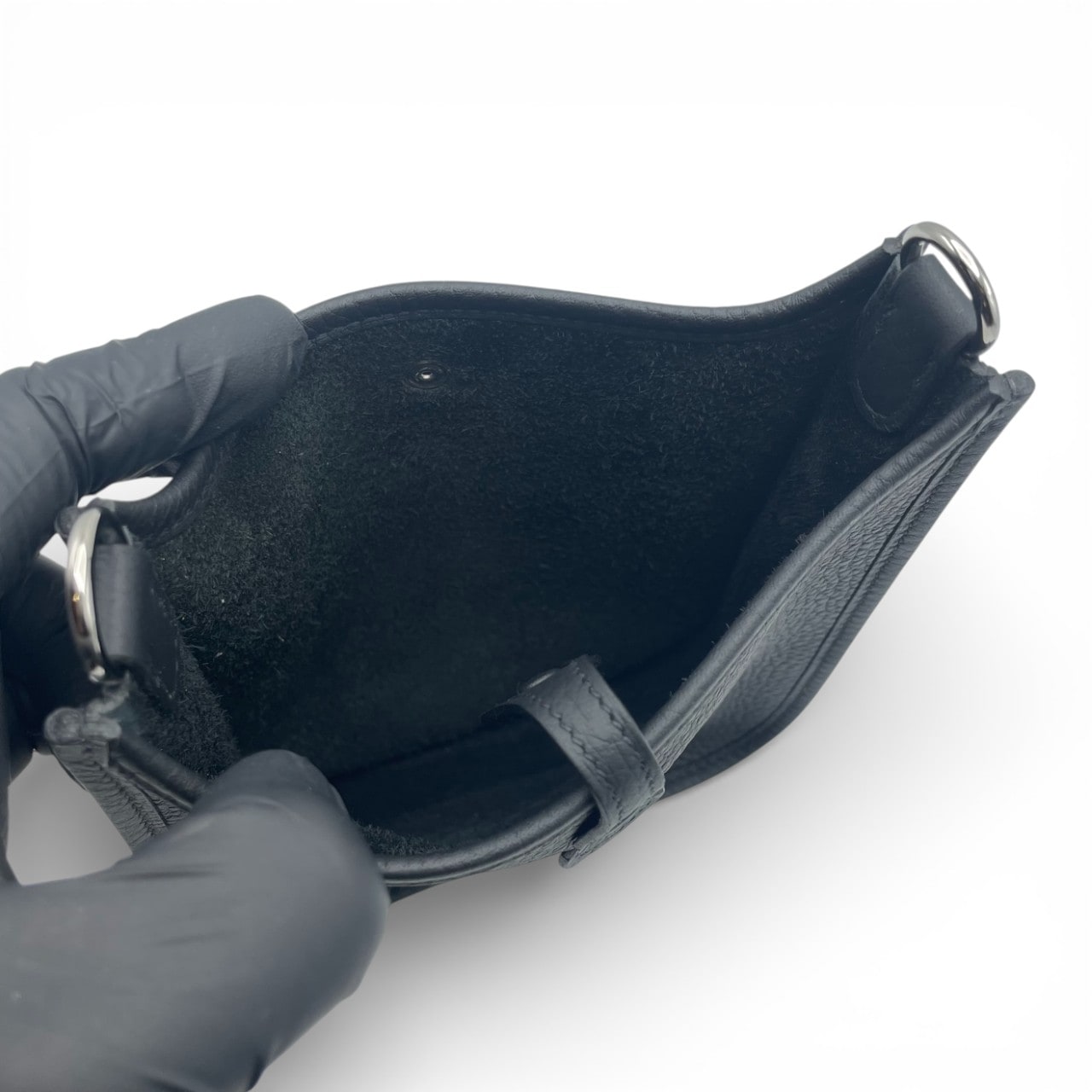 エルメス ミニエヴリン アマゾーヌ TPM ノワール トリヨンクレマンス シルバー金具 K刻印