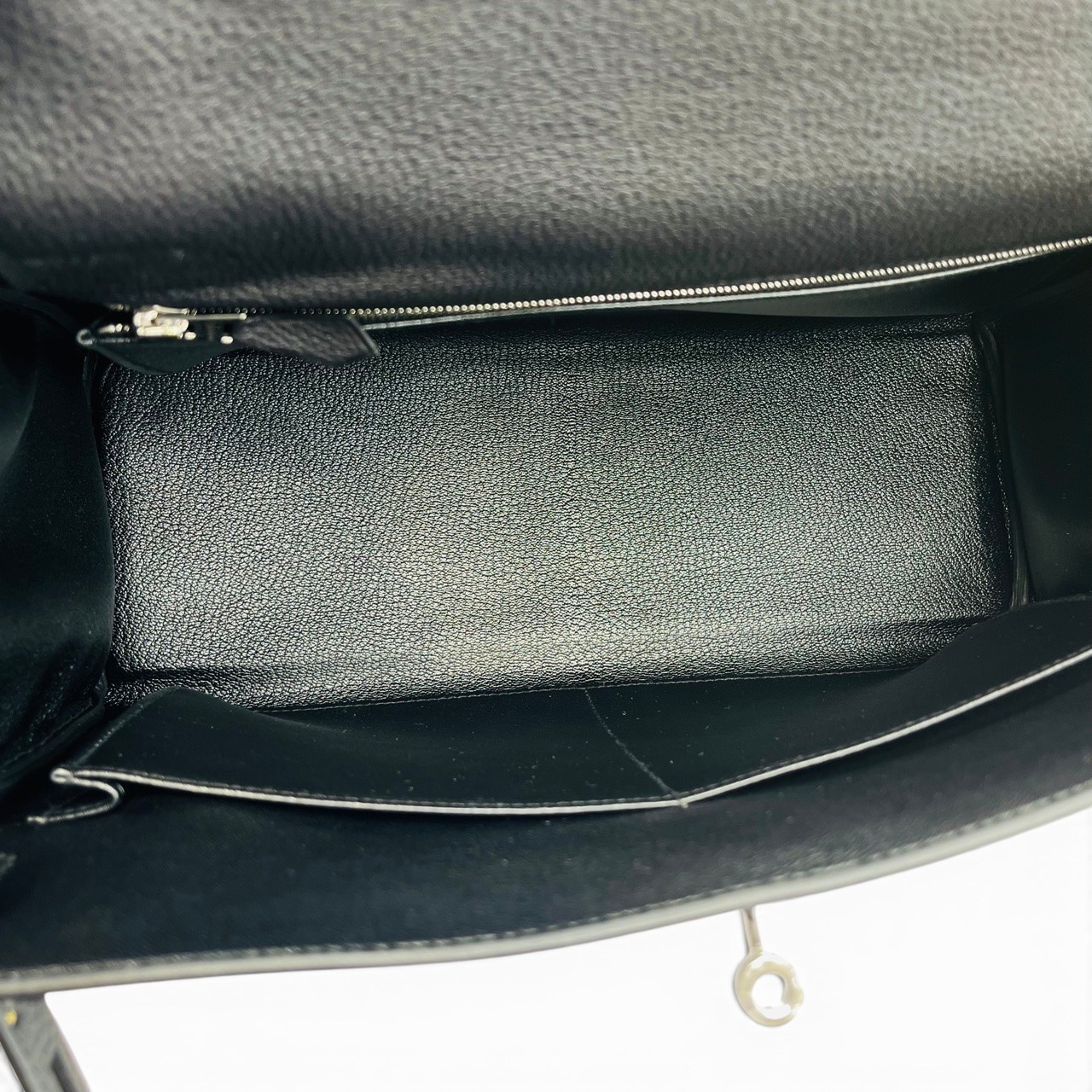 エルメス ケリー 32 ノワール トゴ シルバー金具 G刻印 - ブランド品