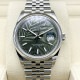 ロレックス デイトジャスト 126200 オリーブグリーン パームモチーフ ジュビリーブレス 36mm