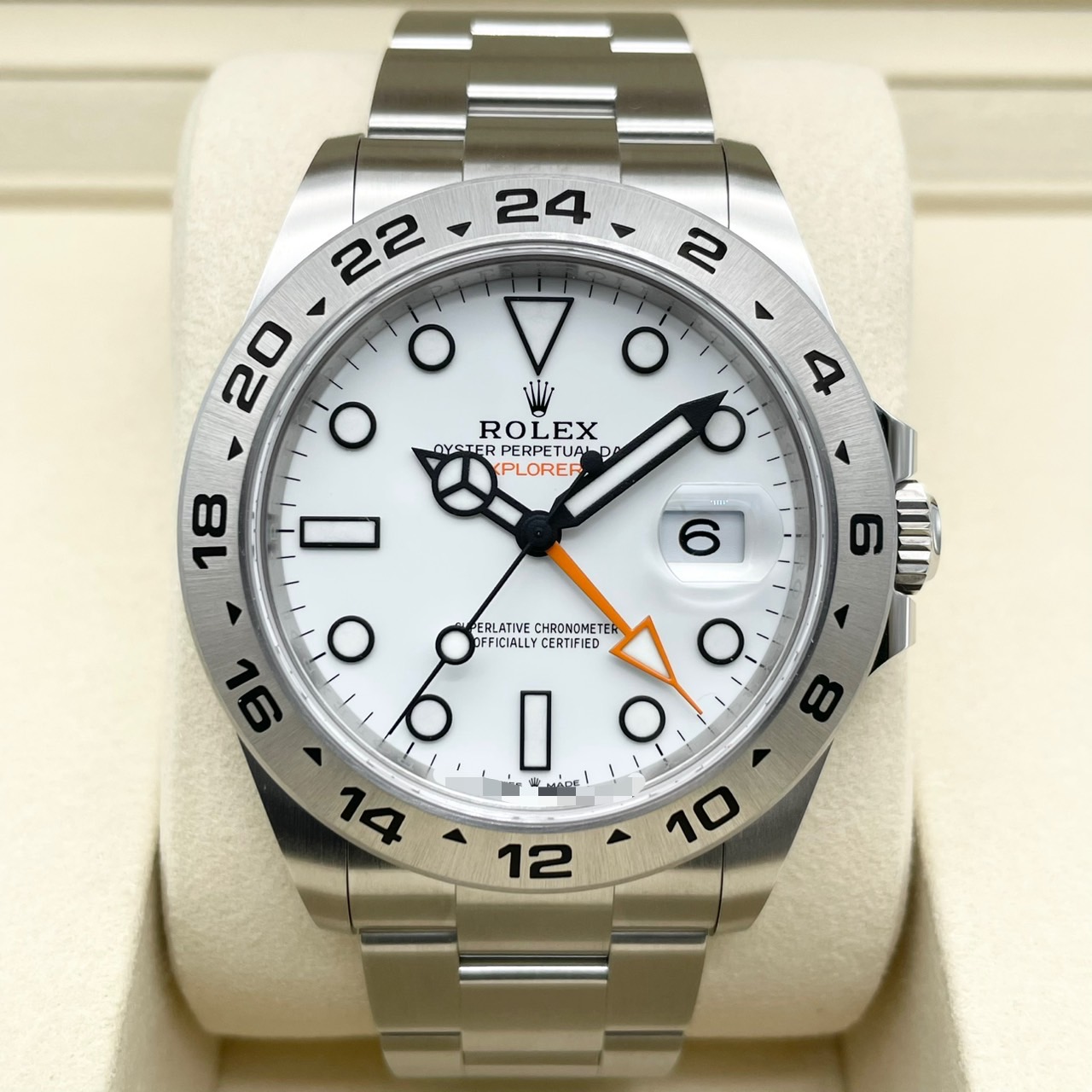 ロレックス エクスプローラーII 226570 ホワイト オイスターブレスレット 42mm