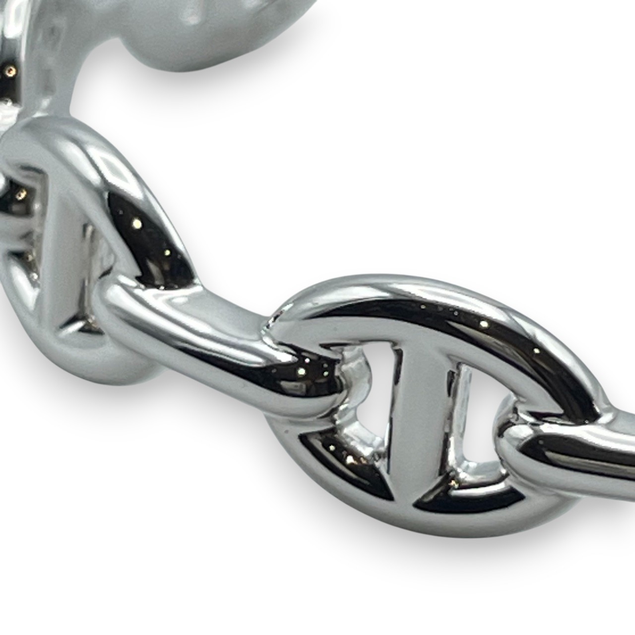 エルメス シェーヌ・ダンクル アンシェネ バングル LG H109509B シルバー925