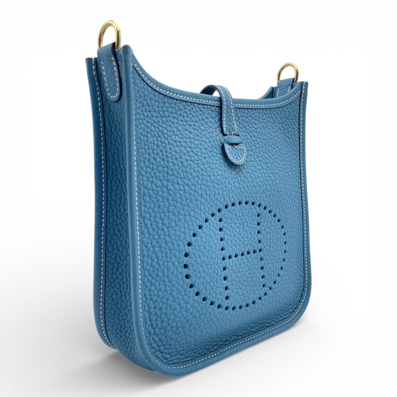 エルメス ミニエヴリン アマゾーヌ TPM ニューブルージーン トリヨンクレマンス ゴールド金具 B刻印