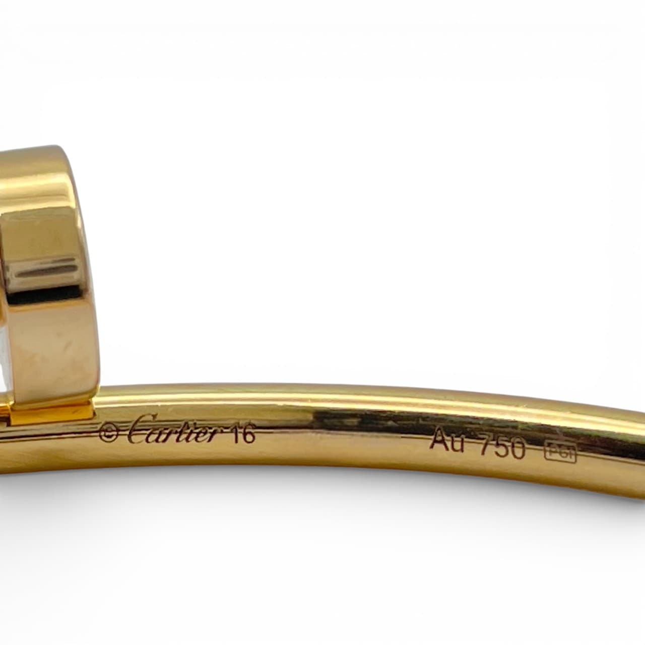 カルティエ ジュスト アン クル ブレスレット スモールモデル 16 ピンクゴールド