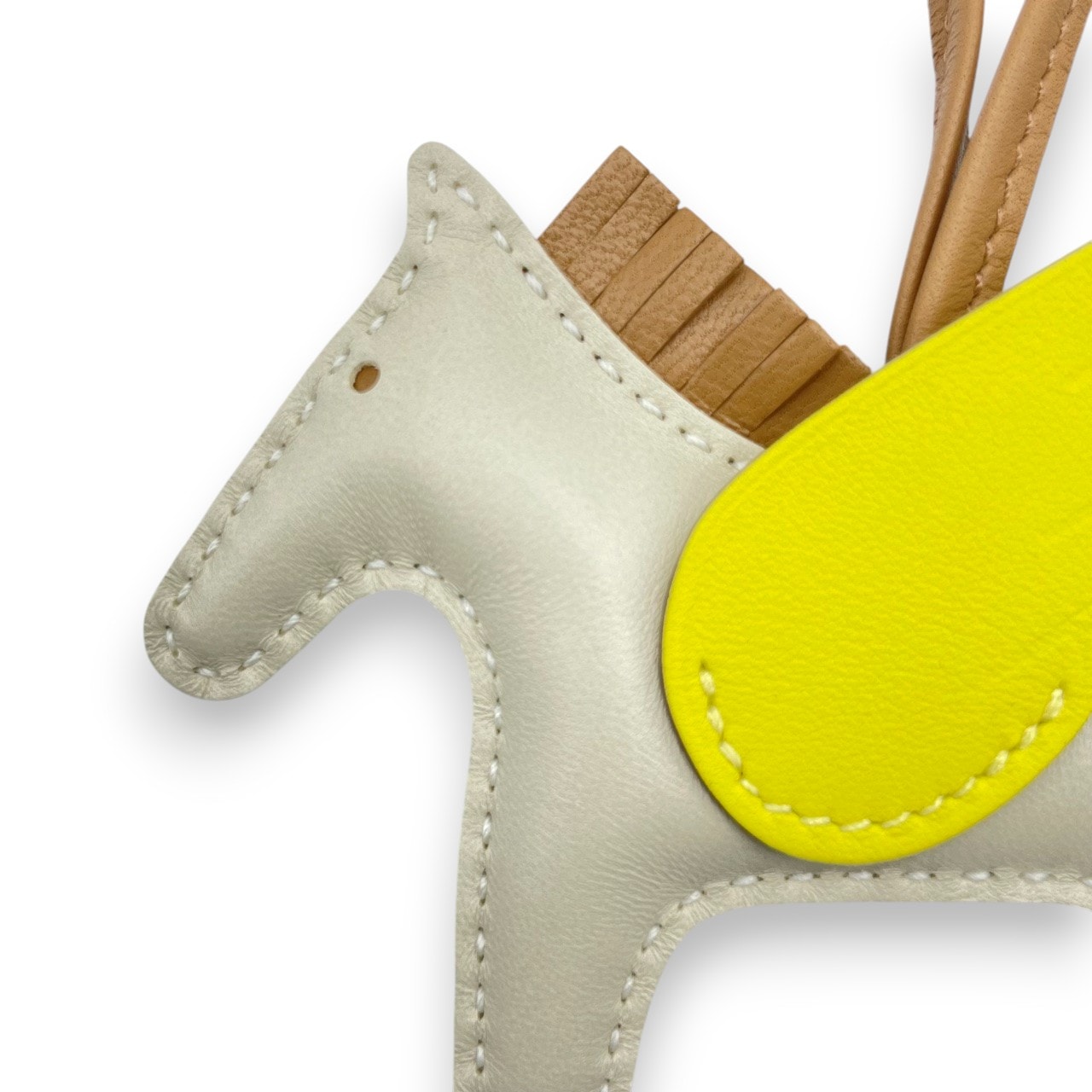 エルメス ペガサスチャーム PM クレ/ライム/チャイ U刻印 - ブランド品