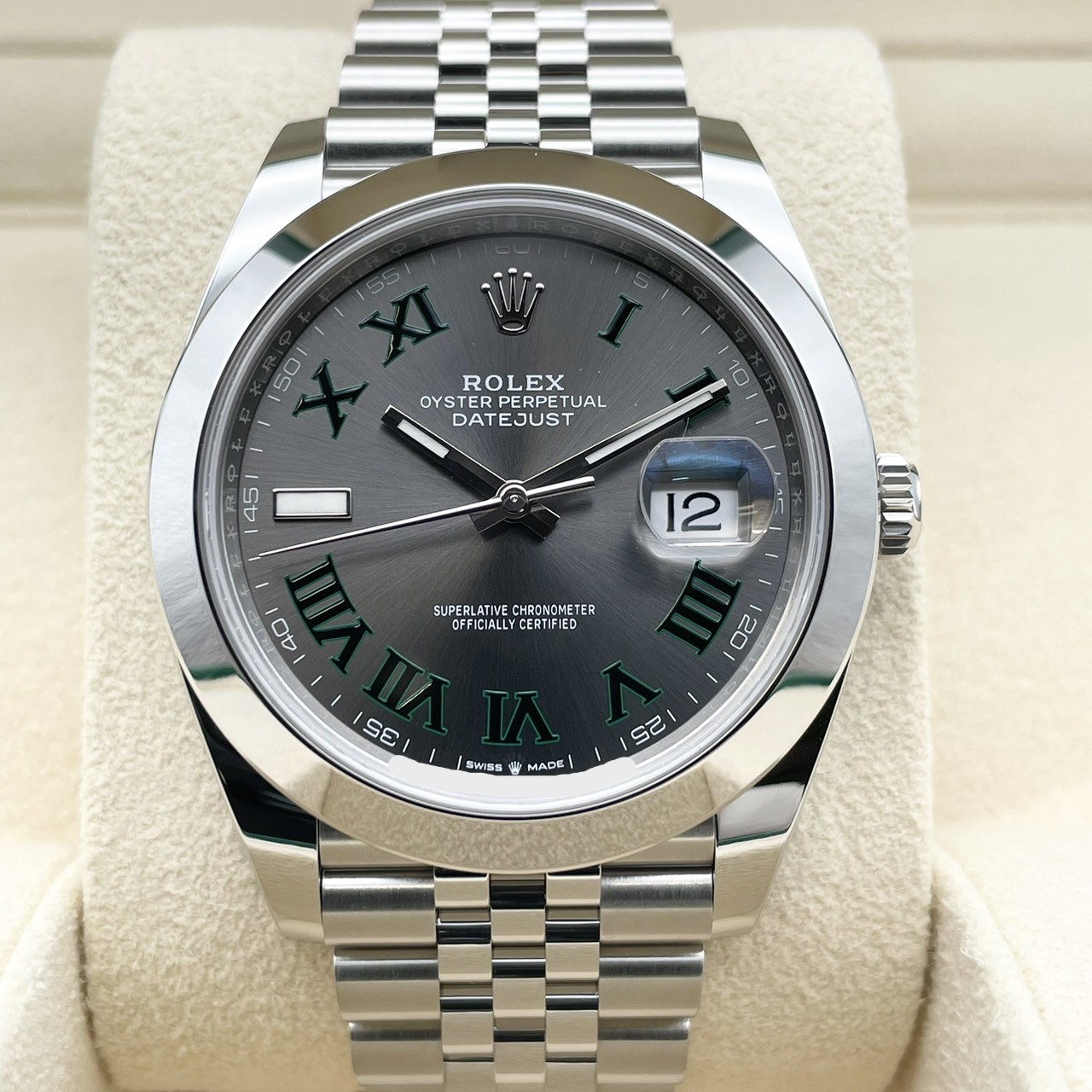 ロレックス デイトジャスト 126300 スレートローマ ジュビリーブレス