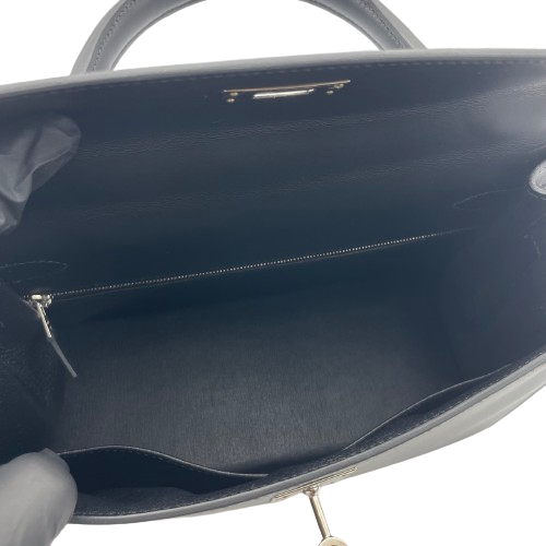 【現金特価】エルメス ケリー28 ノワール ソンブレロ シルバー金具 A刻印