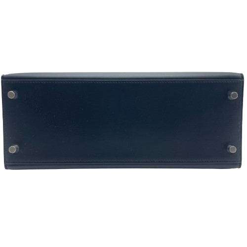 【現金特価】エルメス ケリー28 ノワール ソンブレロ シルバー金具 A刻印