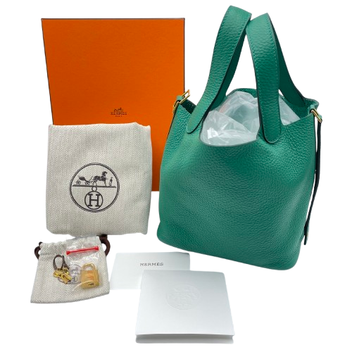 エルメス ピコタンロック PM ヴェールヴェルティゴ トリヨンクレマンス ゴールド金具 W刻印