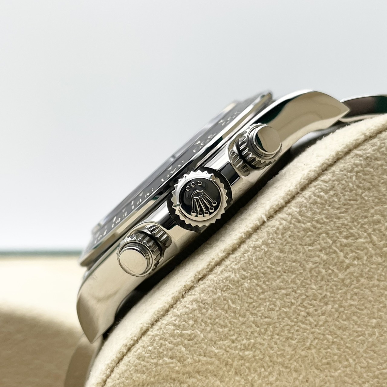 ROLEX デイトナ ブラック ステンレス Rolex Daytona 40mm Stainless Steel - Black Index Dial