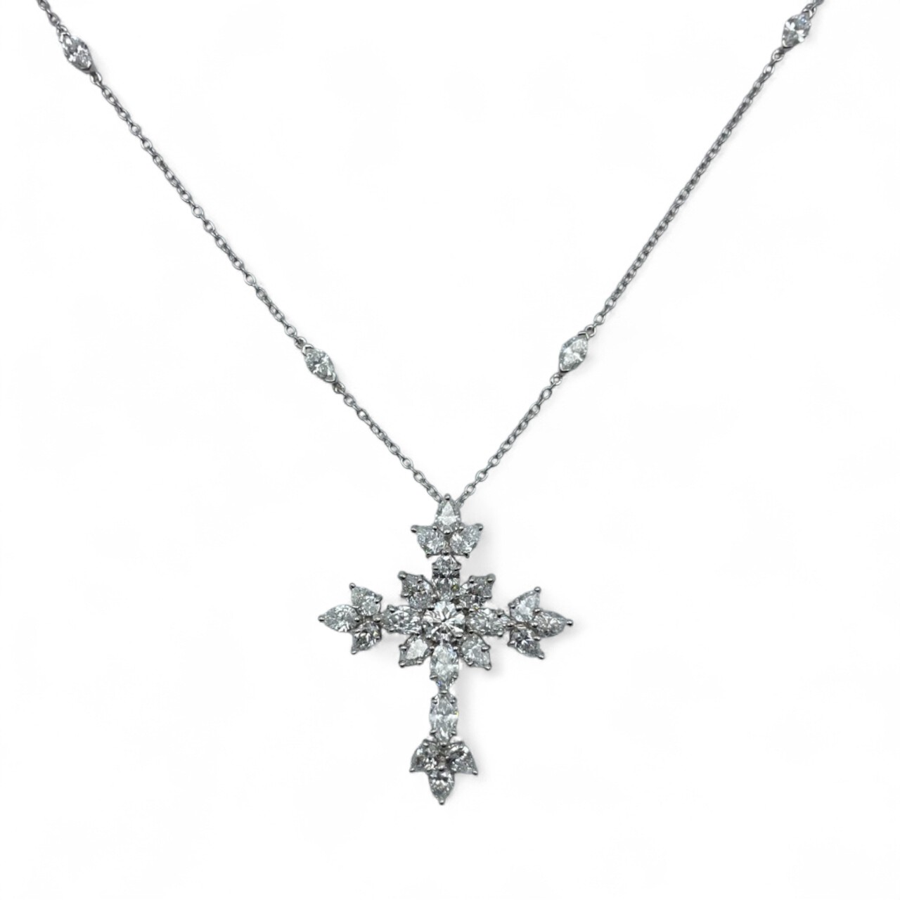 ハリーウィンストン マーキー・クロス・ペンダント PEDPRESMMQ シルバー ダイヤモンド プラチナ