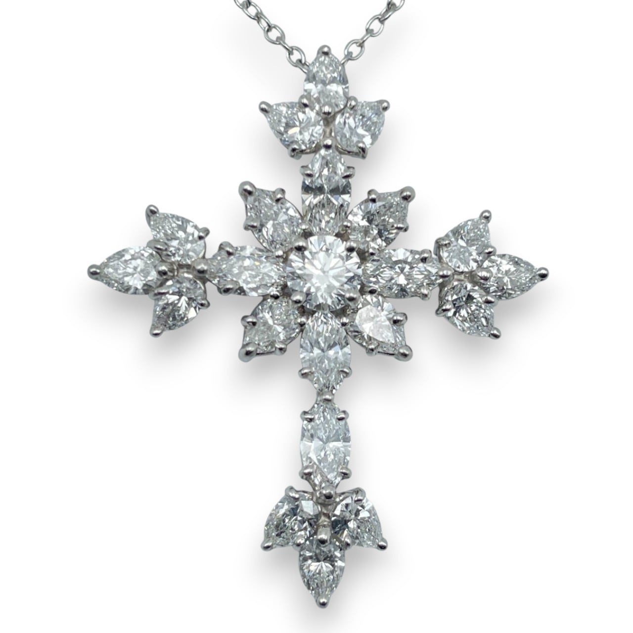 ハリーウィンストン マーキー・クロス・ペンダント PEDPRESMMQ シルバー ダイヤモンド プラチナ