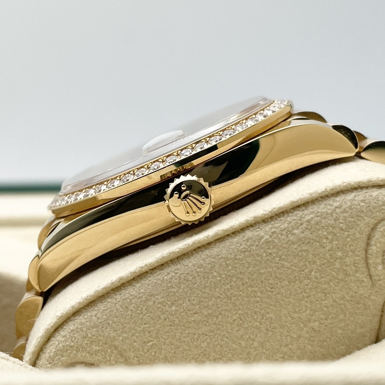 ロレックス デイデイト 128348RBR ダークグレー プレシデントブレス 36mm