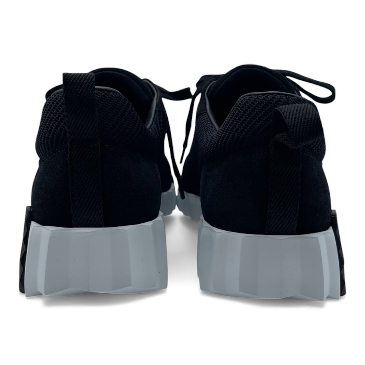 エルメス スニーカー バウンジング 38 黒 テクスチャードメッシュ/シェーヴル・ヴェロア 24.5cm