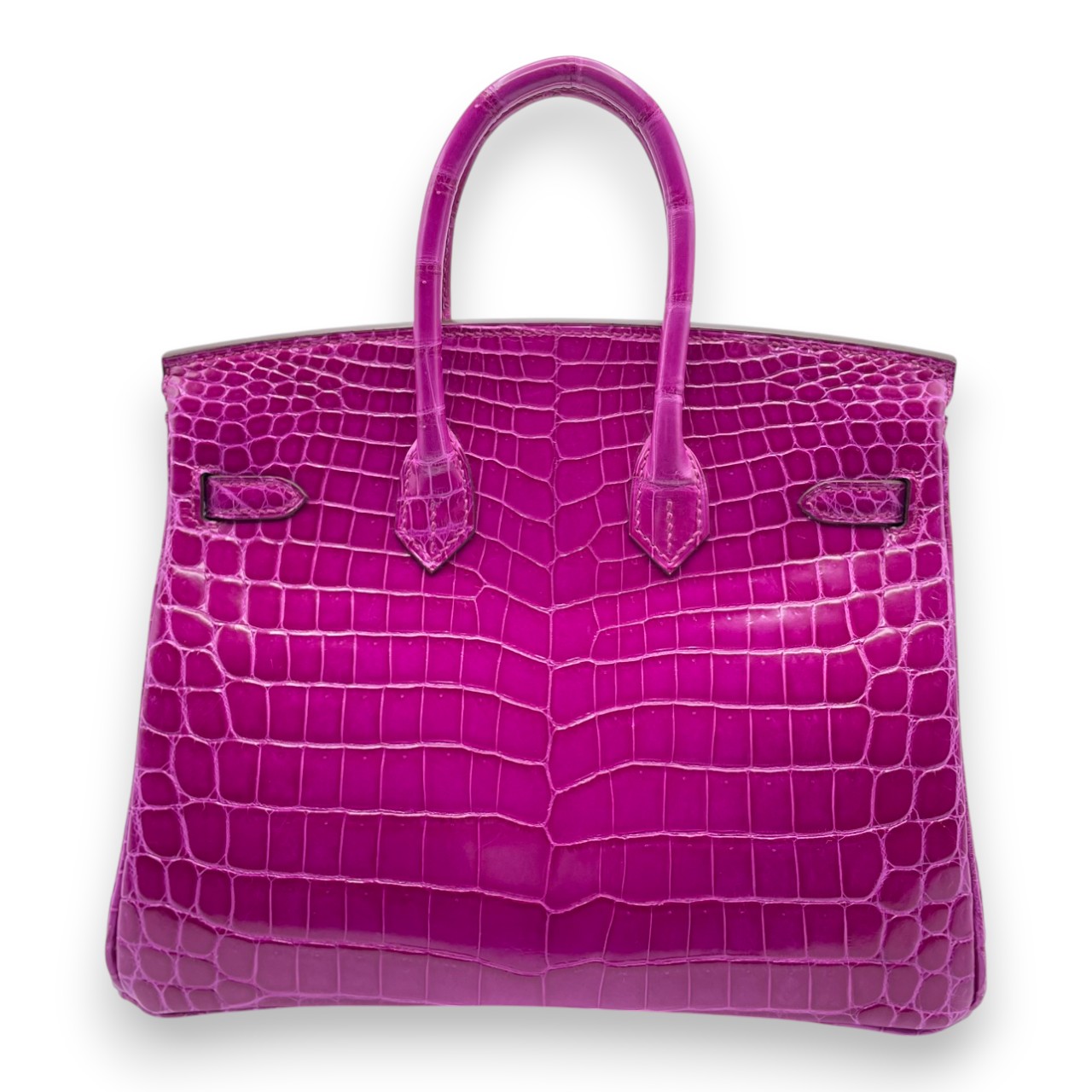 エルメス バーキン 25 ローズシェヘラザード クロコダイルニロティカス ゴールド金具 □P刻印