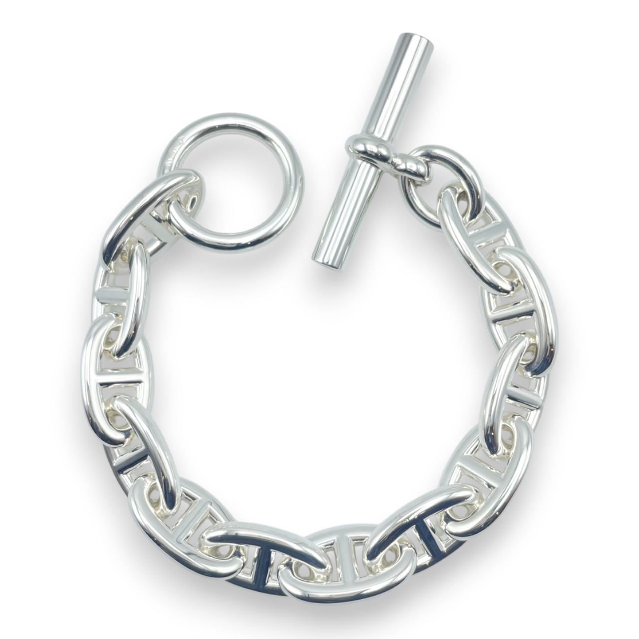 エルメス シェーヌ・ダンクル ブレスレット GM シルバー925 12コマ