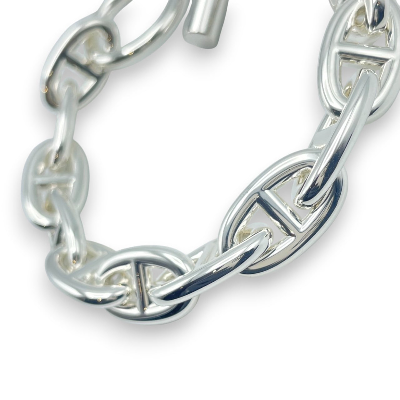 エルメス シェーヌ・ダンクル ブレスレット GM シルバー925 12コマ