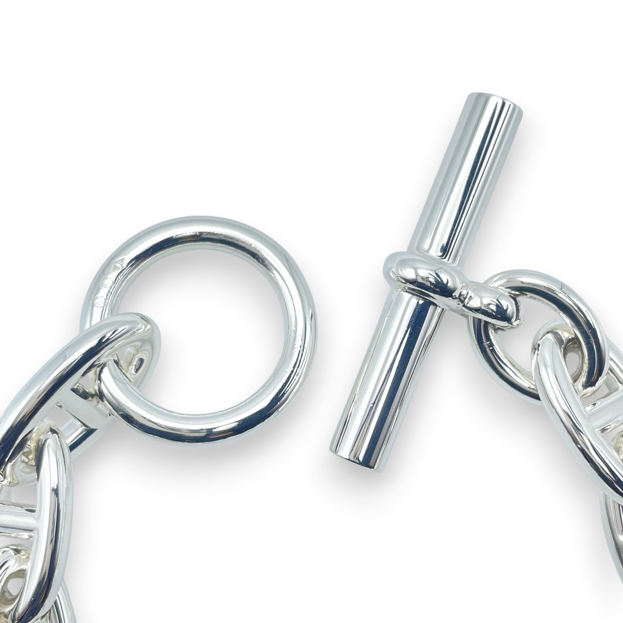 エルメス シェーヌ・ダンクル ブレスレット GM シルバー925 12コマ