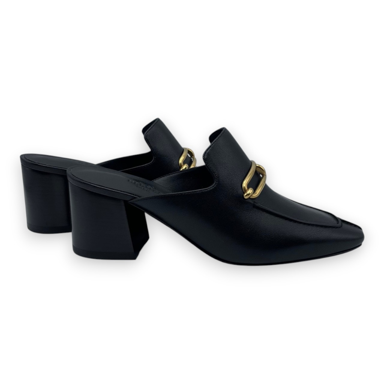 エルメス ダイアン バックル ミュール 37 ノワール 23.5cm