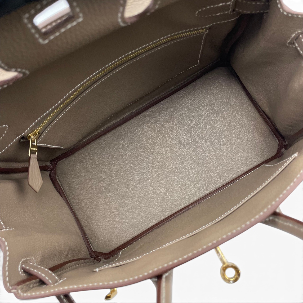 エルメス バーキン 25 エトゥープ トゴ ゴールド金具 G刻印