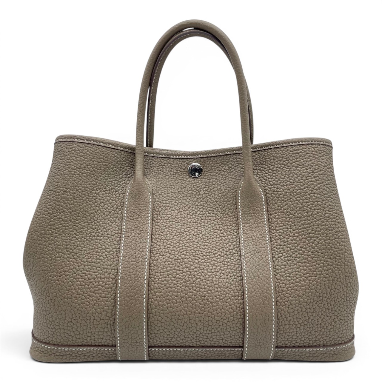 極美品 HERMES ガーデンパーティ TPM ネゴンダ エトゥープ 色ムラなし エルメス ガーデンパーティ TPM エトゥープ ネゴンダ シルバー金具 K