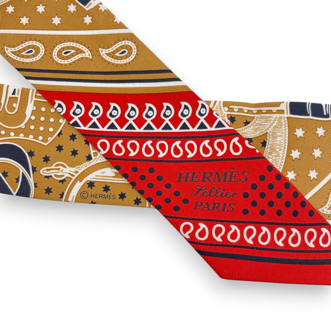 エルメス　エプロン エルメス ツイリー エプロン・ドール・バンダナ Eperon d'Or Bandana