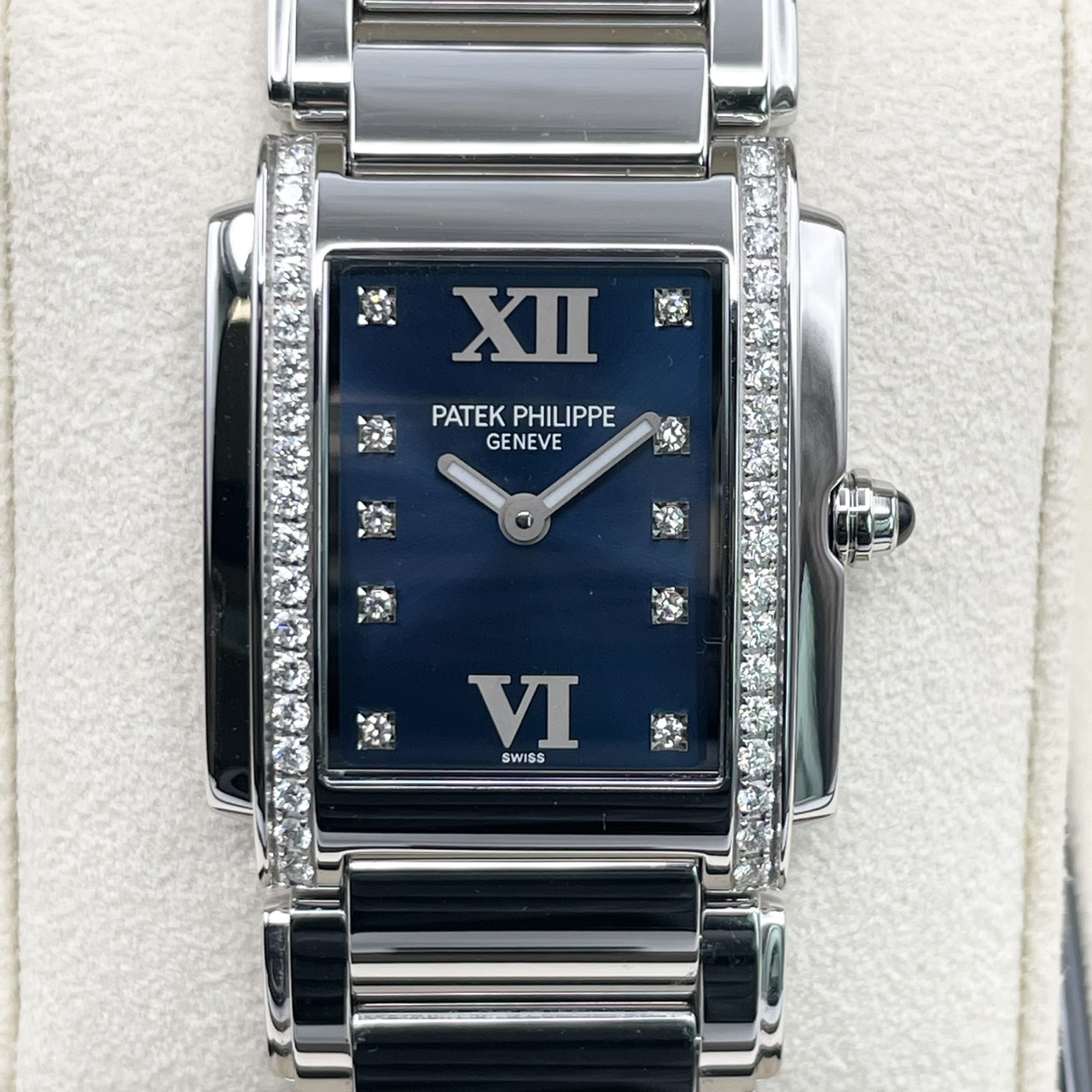 パテックフィリップ TWENTY~4 4910/10A-012 ブルー 25×30mm