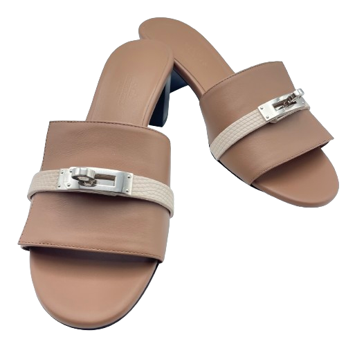 エルメス ジジ サンダル 37 ローズペルル 24cm