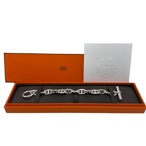 エルメス シェーヌ・ダンクル ブレスレット GM シルバー925 12コマ
