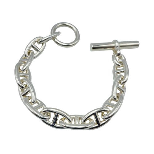 エルメス シェーヌ・ダンクル ブレスレット GM シルバー925 12コマ