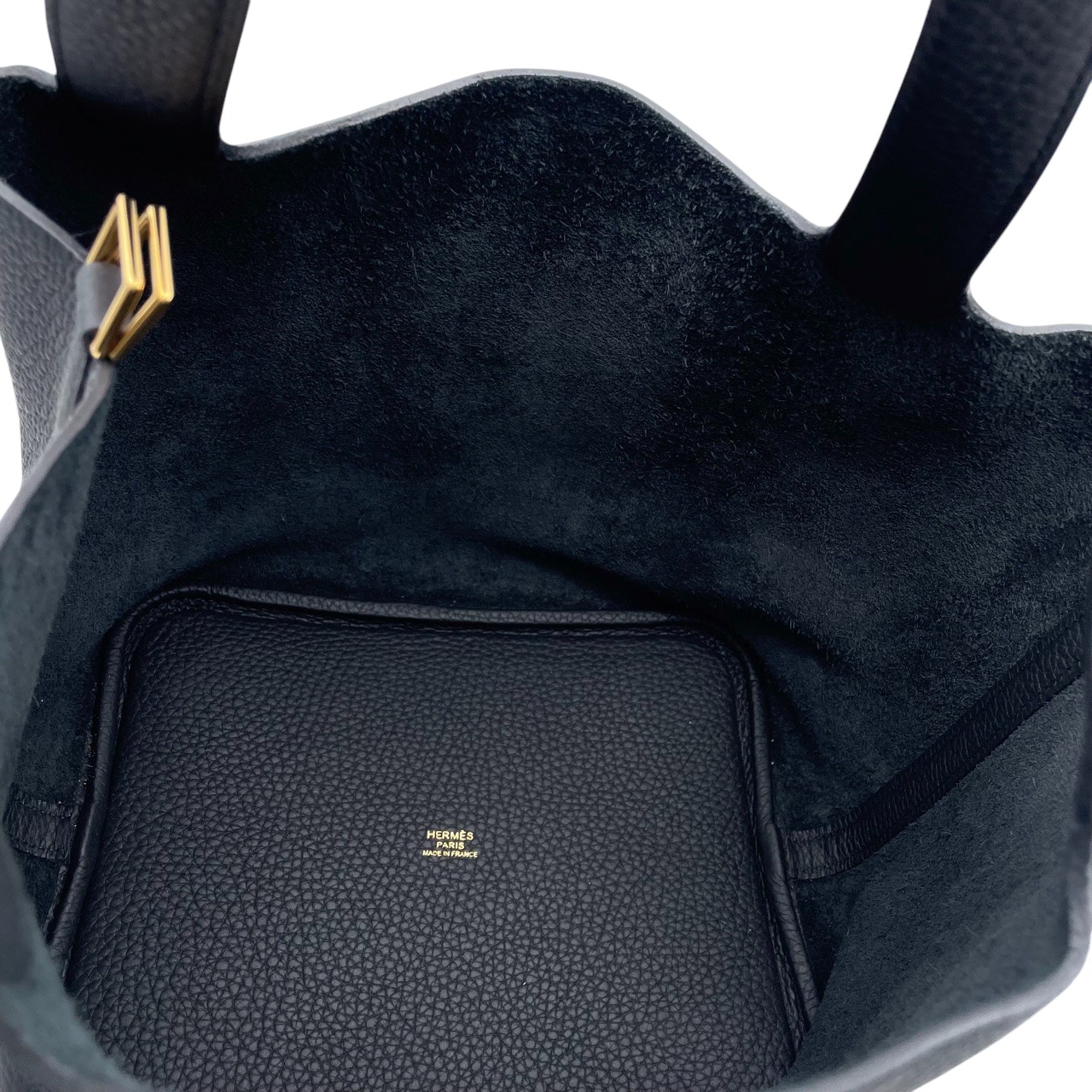 エルメス ピコタンロック MM ノワール トリヨンクレマンス ゴールド金具 Y刻印