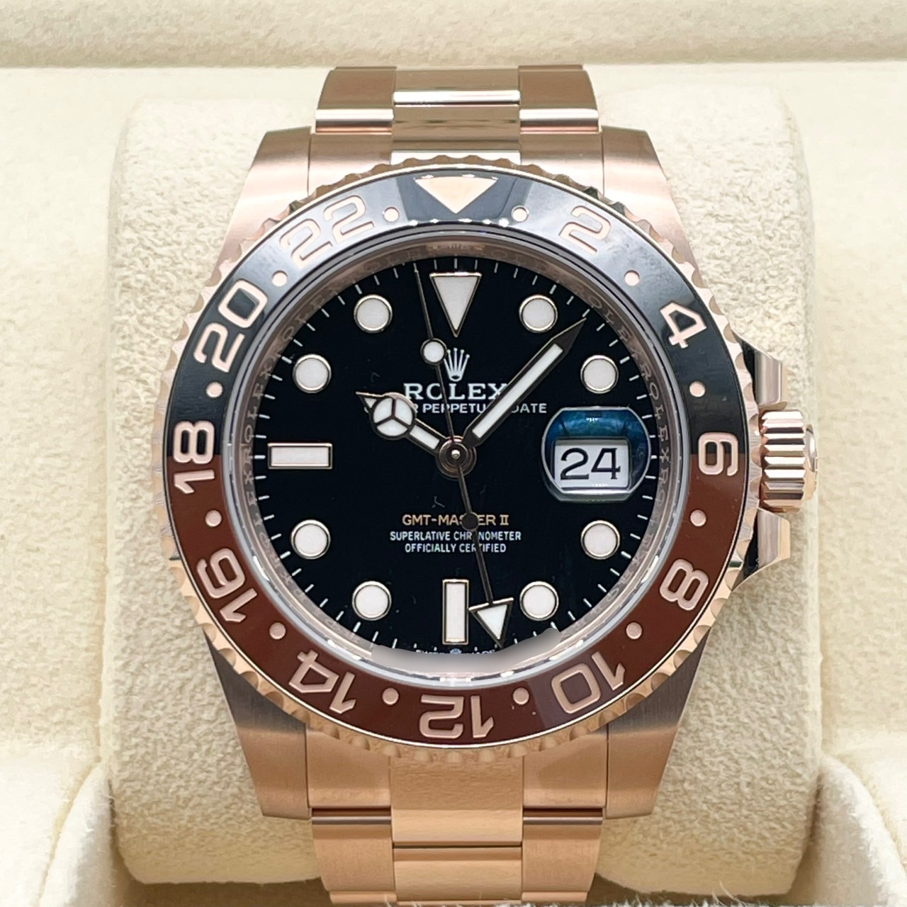 ロレックス GMTマスターII 126715CHNR ブラック エバーローズゴールド 40mm