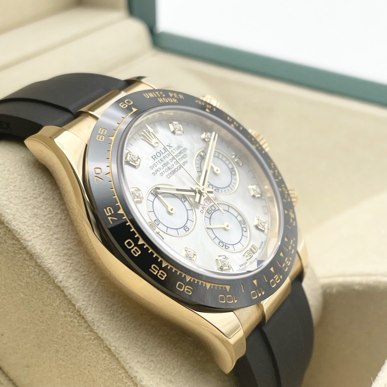 【新ギャラ付属！】デイトナ 116518LNNG ホワイトシェル イエローゴールド オイスターフレックス 40mm