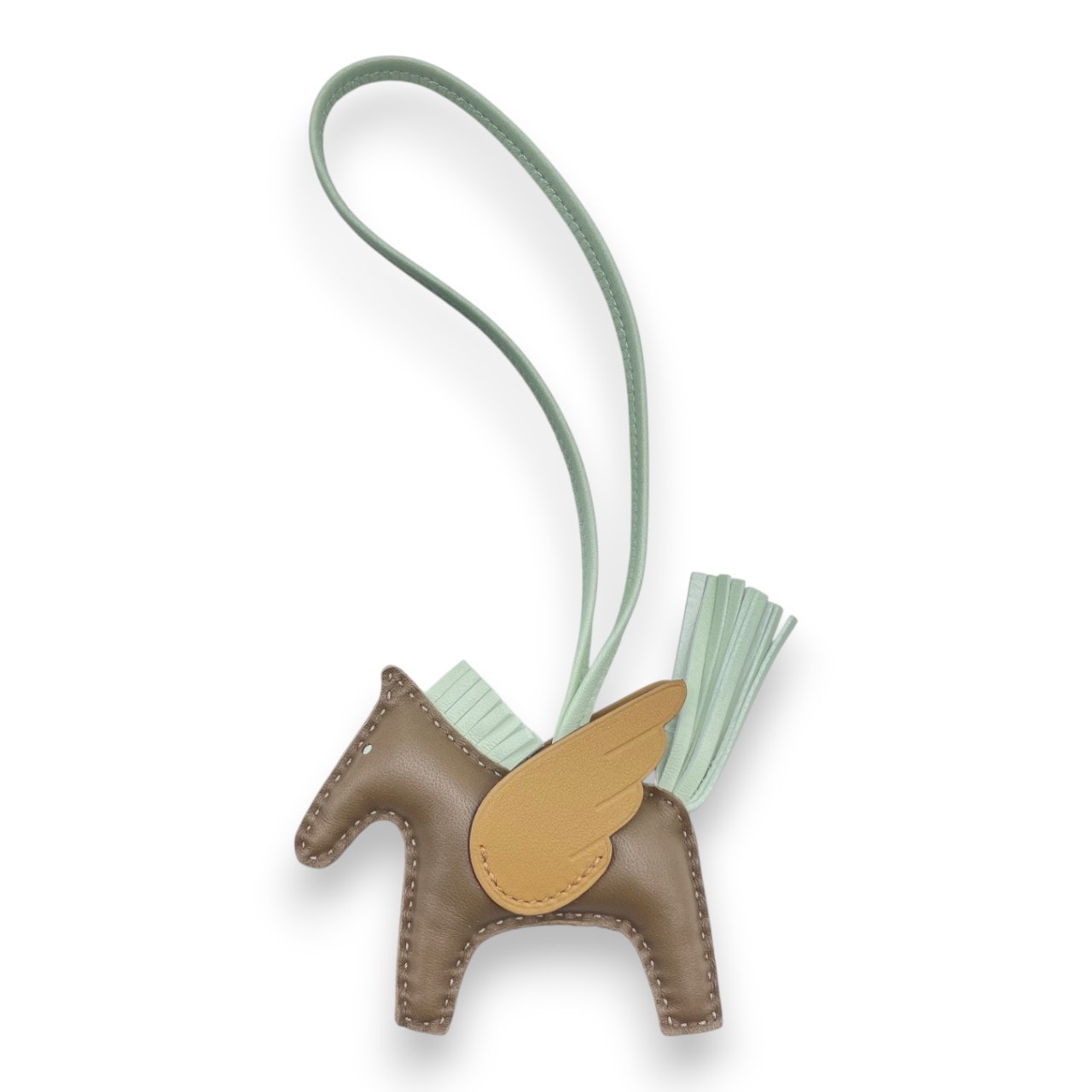 エルメス ペガサスチャーム PM エトゥープ/ヴェールフィズ/ビスキュイ